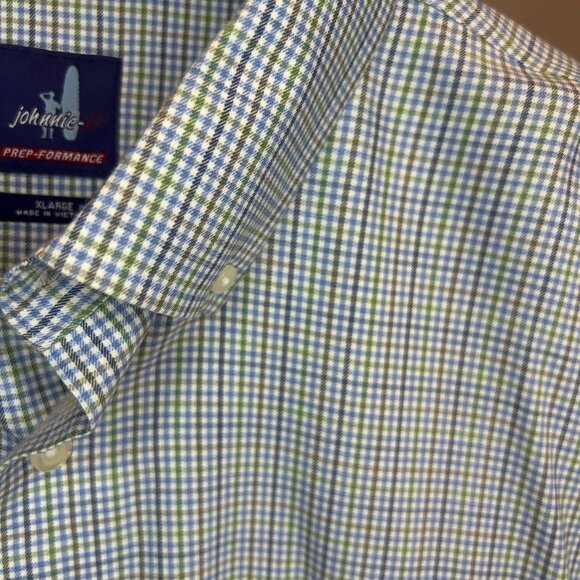 Johnnie-O Prep-Formance Micro Check Mens' Button Down Shirt - Picture 4 of 4